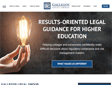 Tablet Screenshot of gallegoslegalgroup.com